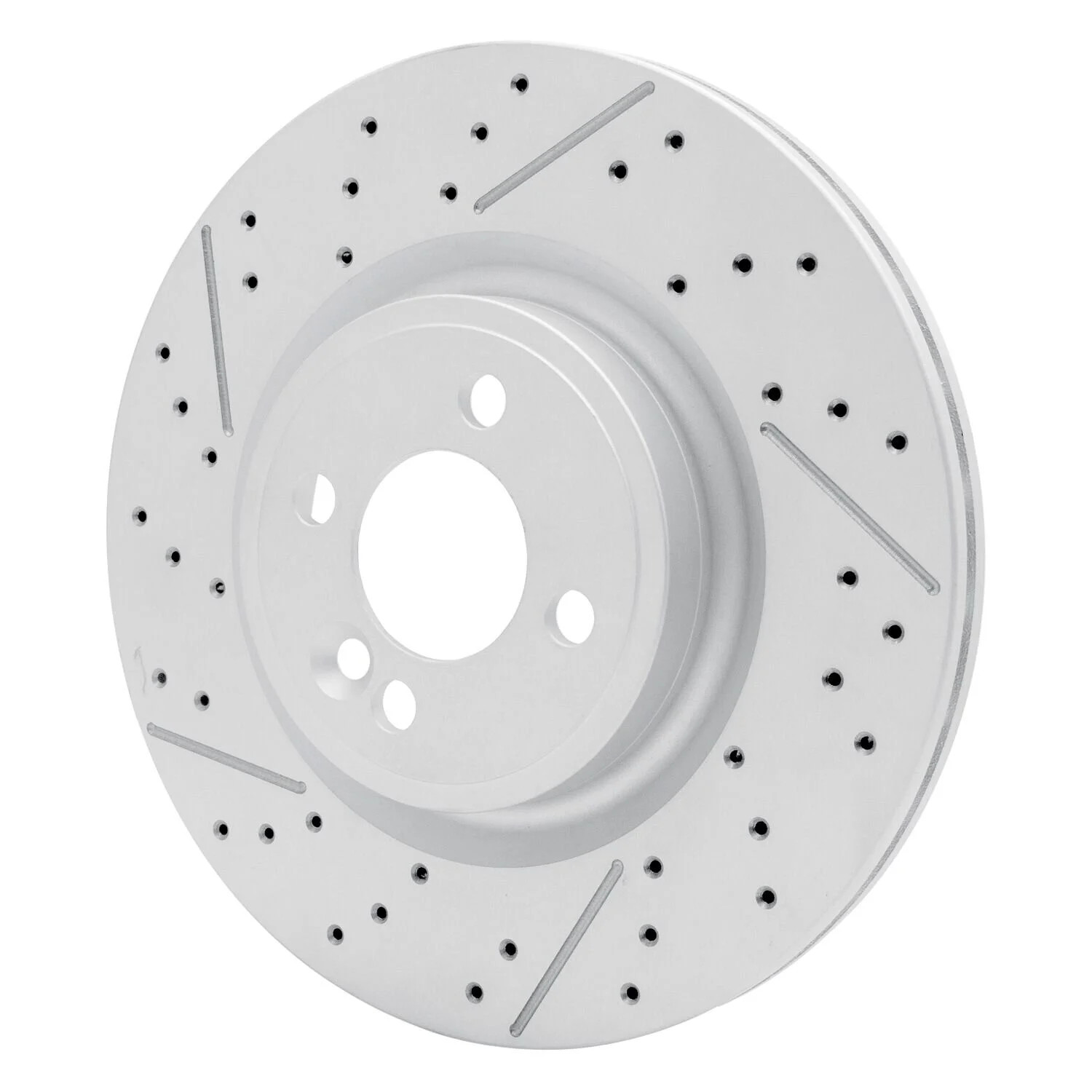 For Mini Cooper 09-14 GeoSpec Drilled & Slotted 1-Piece Front Brake Rotor