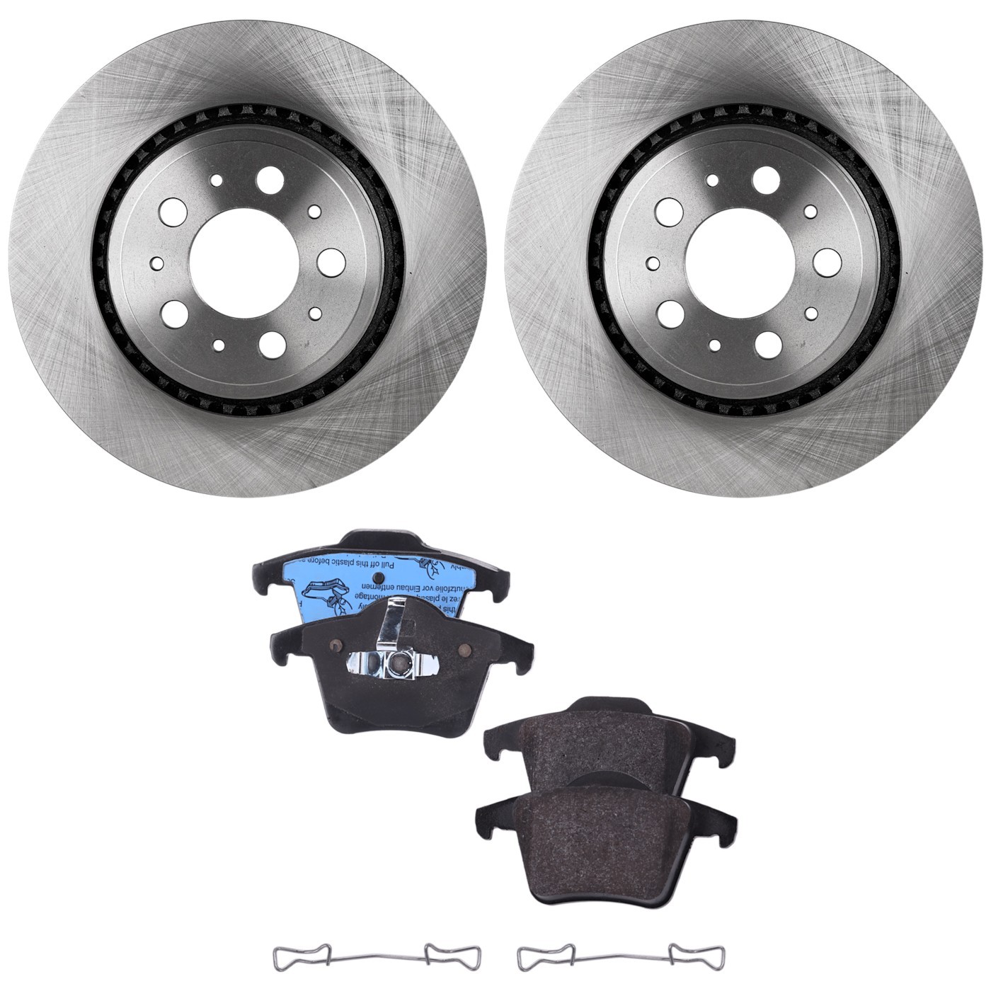 Rear Brake Disc Rotors and Pads Kit For Volvo XC90 2003 2004 2005 2006 2007-2014