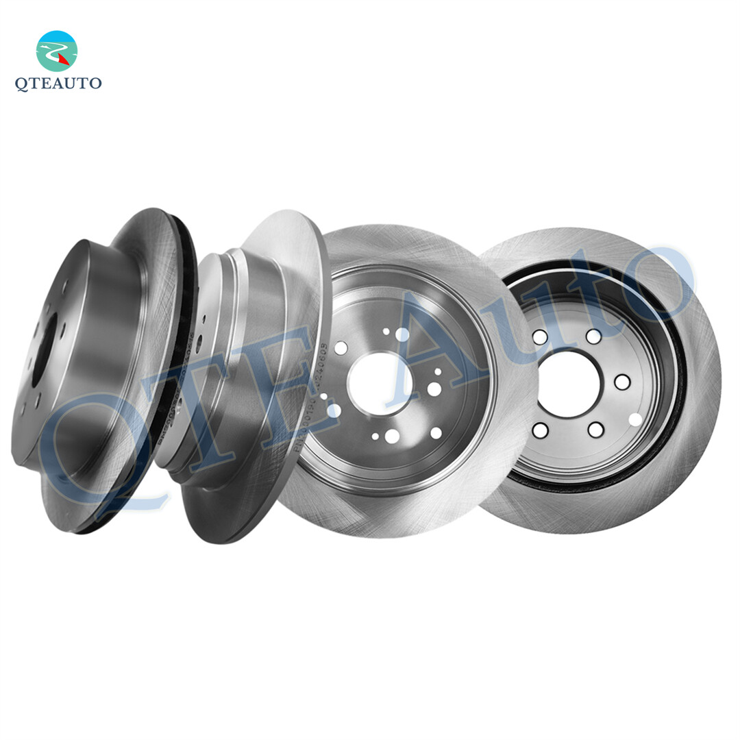 Set of 4 Front 296mm-Rear 313mm Brake Disc Rotors For 2005-2010 Honda Odyssey
