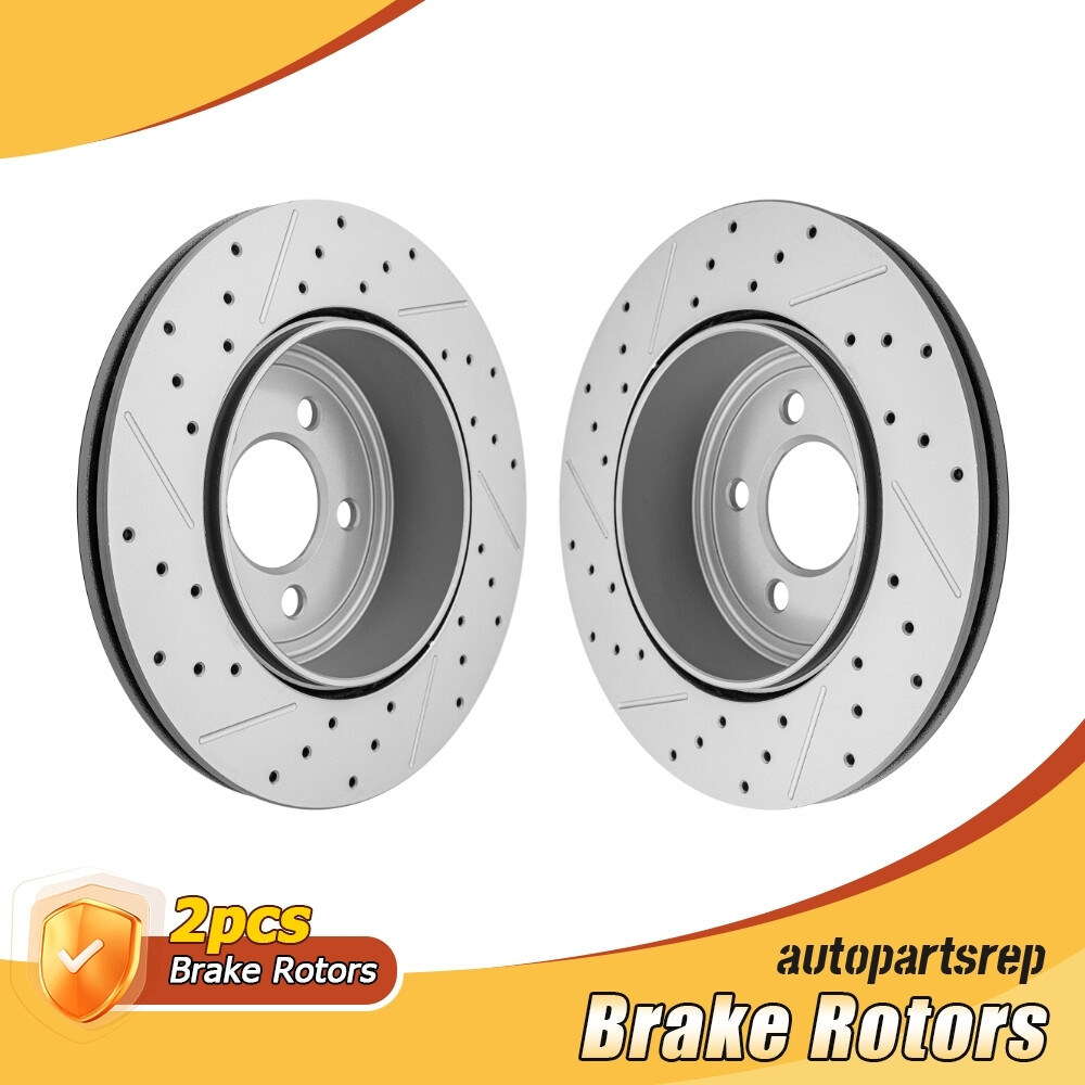 Rear Drilled Disc Brake Rotors for 05-23 Chrysler 300 06-23 Charger 05-08 Magnum