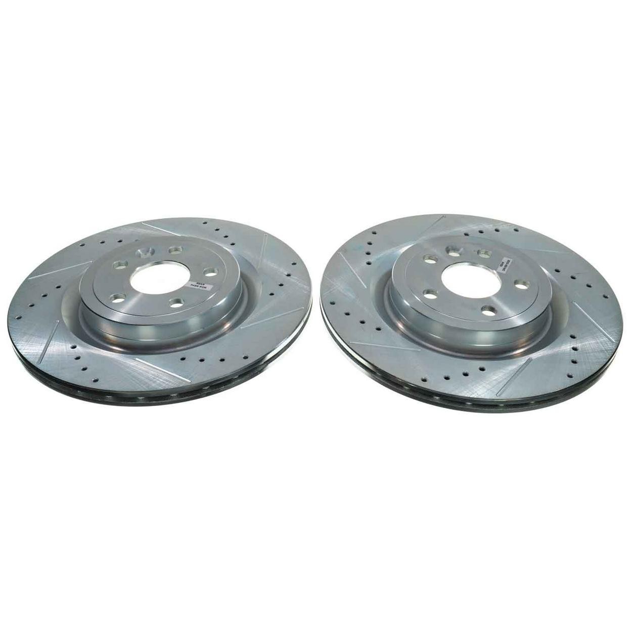 PowerStop Disc Brake Rotor Set – Fits Jaguar F-Pace 2020-2017, I-Pace 2020-2019,