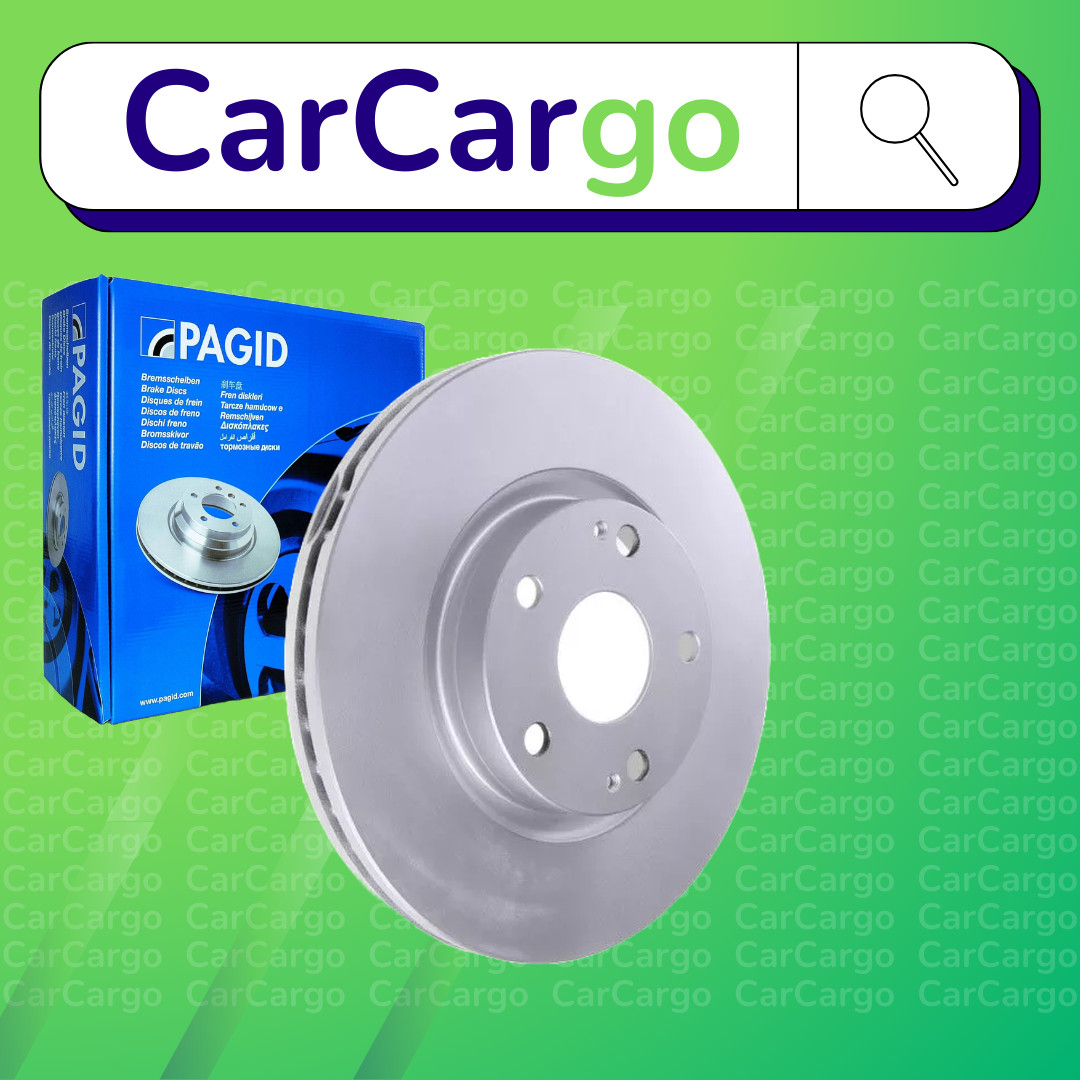 Pagid Vented Front Brake Discs Pair For Toyota Corolla 1.6 2004-2009 295 mm