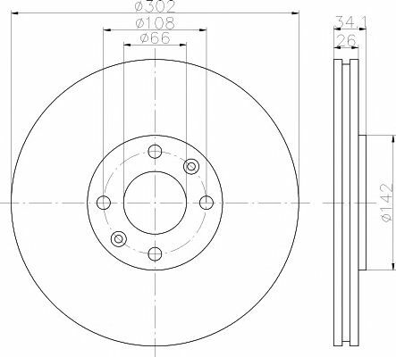 TEXTAR Front BRAKE DISCS + PADS for CITROEN C4 Picasso I 1.6 THP 140 2008-2013
