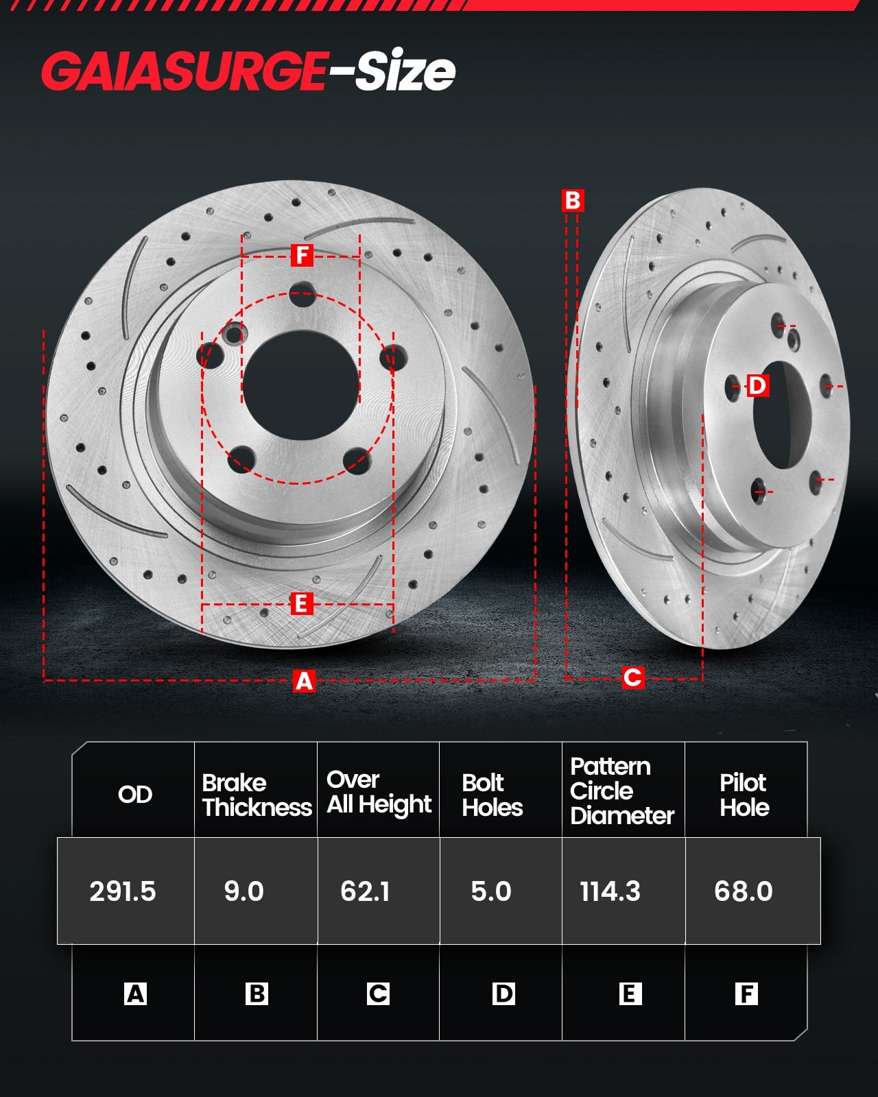 11.5″ Rear Disc Rotors Ceramic Pads Kit for Nissan Altima Maxima Sentra Juke