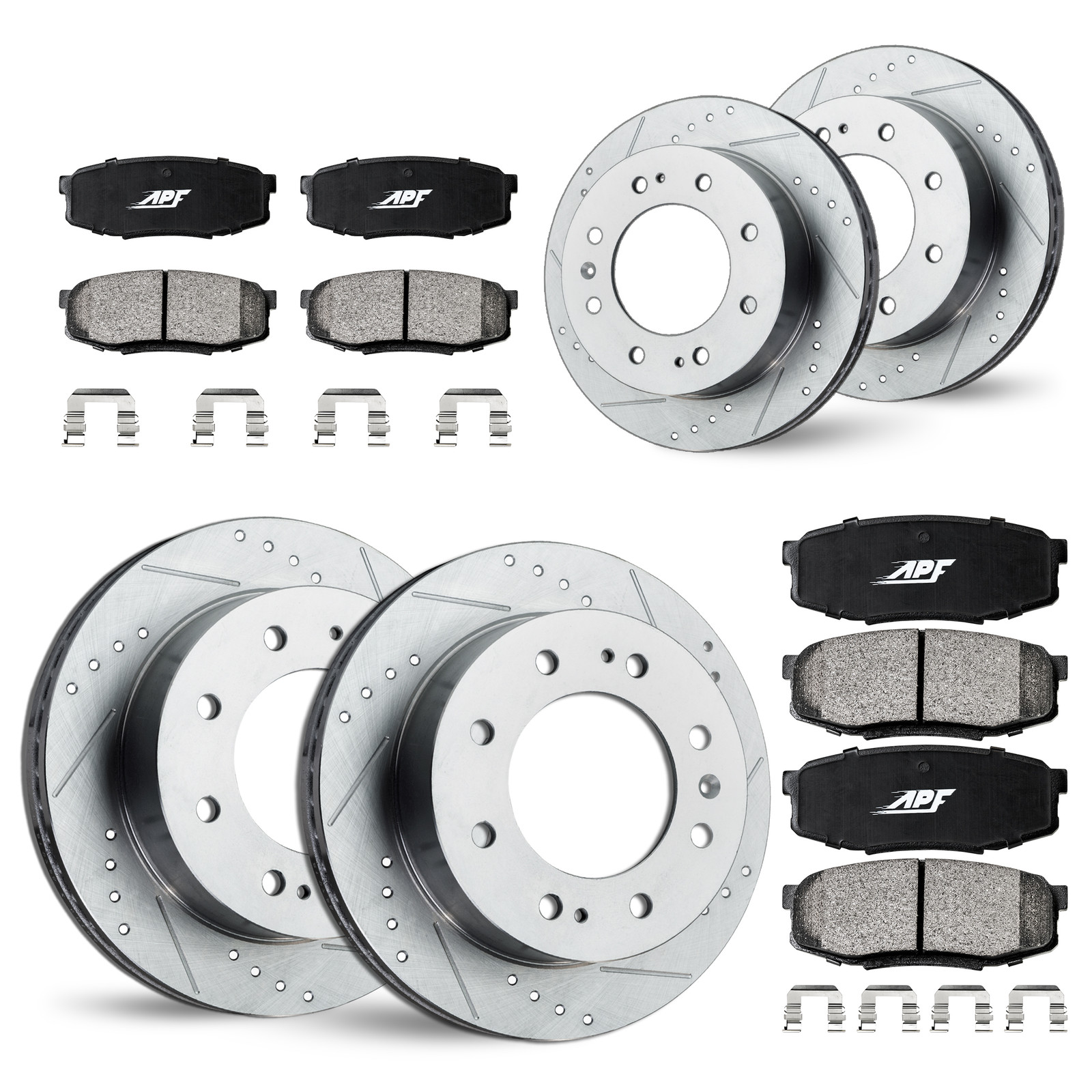 For Chevrolet Silverado 2500 1999-04 – Front + Rear Ceramic Brake Kit