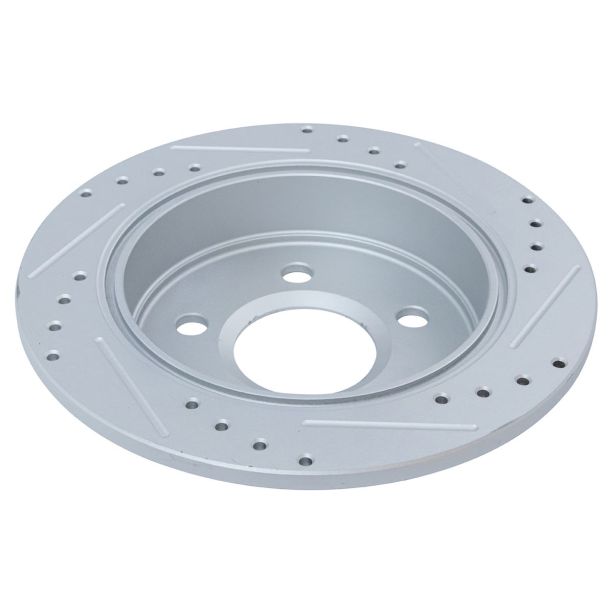 Ceramic Brake Pad & Performance Drilled Slotted Rotor Front & Rear Kit