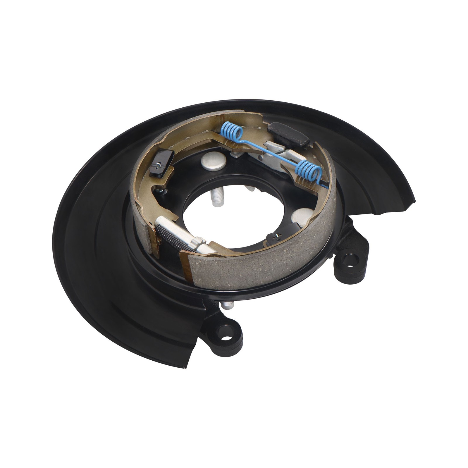 Rear Left Parking Brake Assy w/ Loaded Backing Plate for Ford F-250 Super Duty