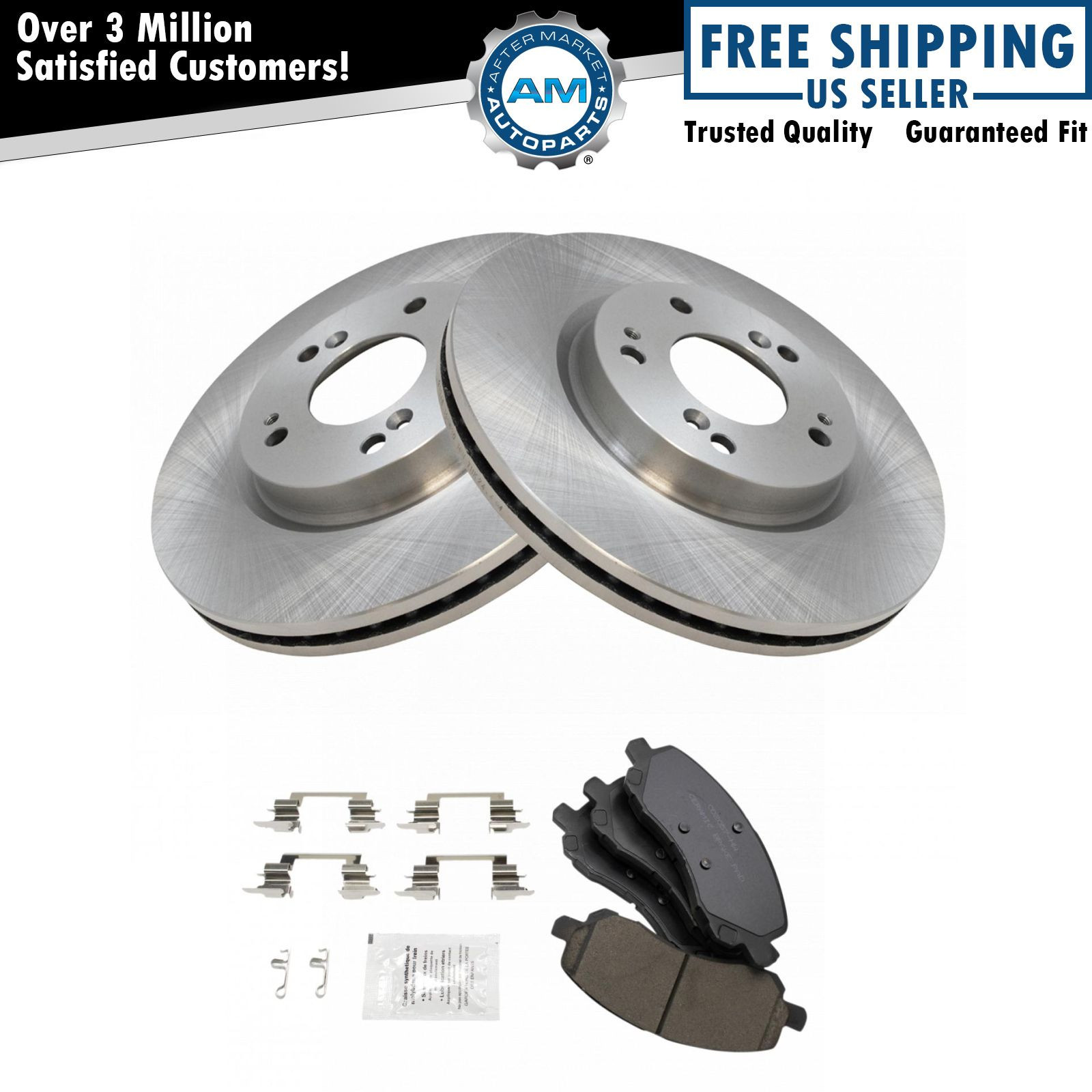 Front Posi Ceramic Disc Brake Pads & Rotors Kit for Jeep Compass Patriot
