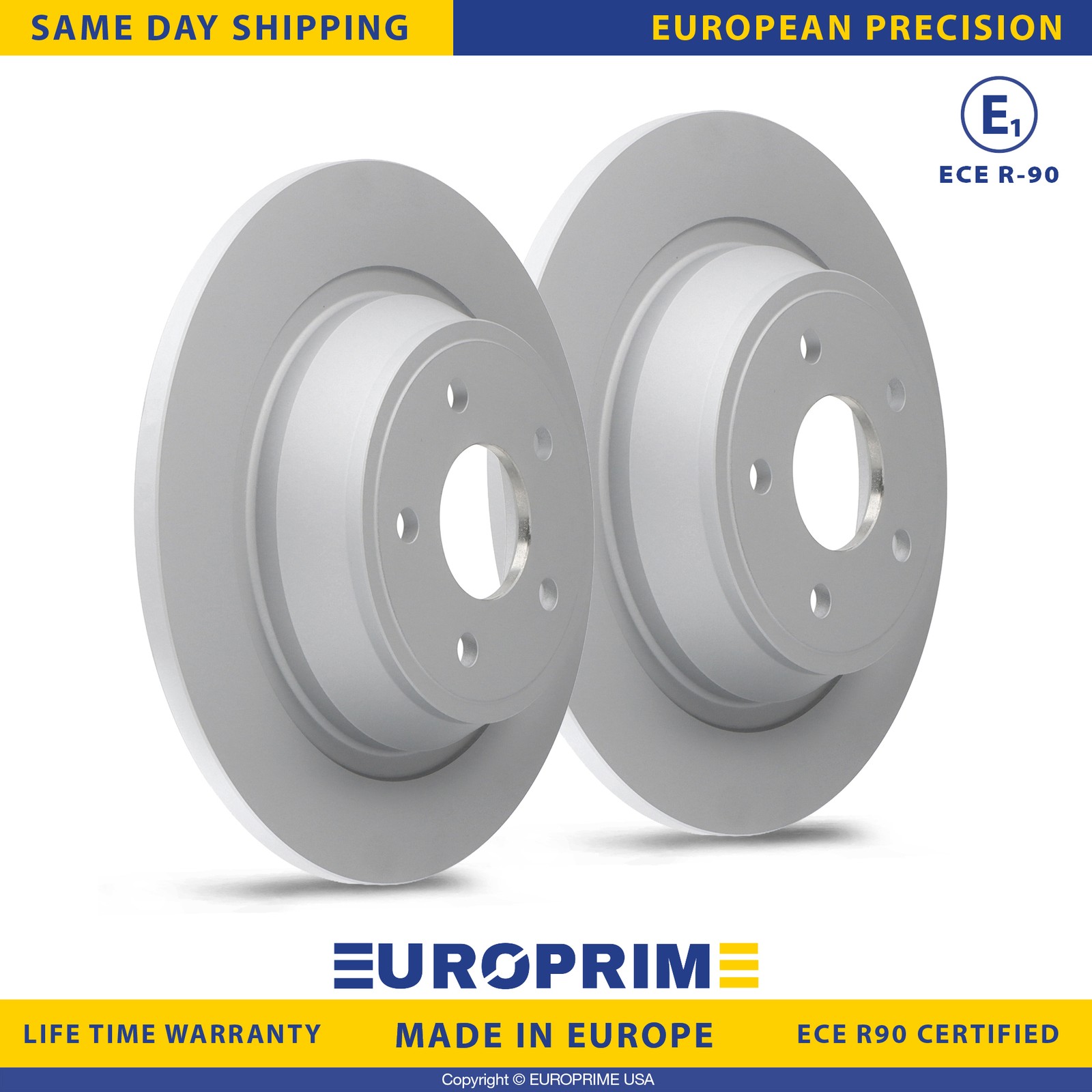 11.89 inch Rear Disc Brake Rotors Set for 13-20 Ford Fusion 13-16 Lincoln MKZ