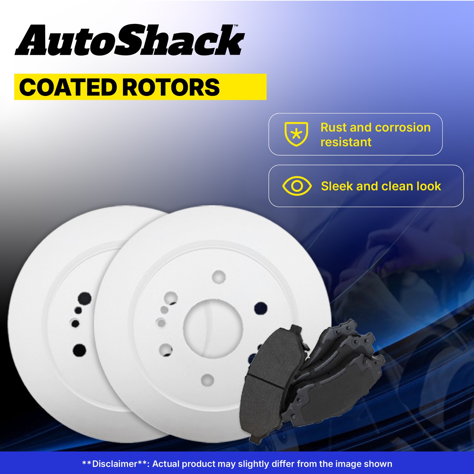 Front Brake Rotors Premium Ceramic Pads for Toyota, Tundra 2022-2025