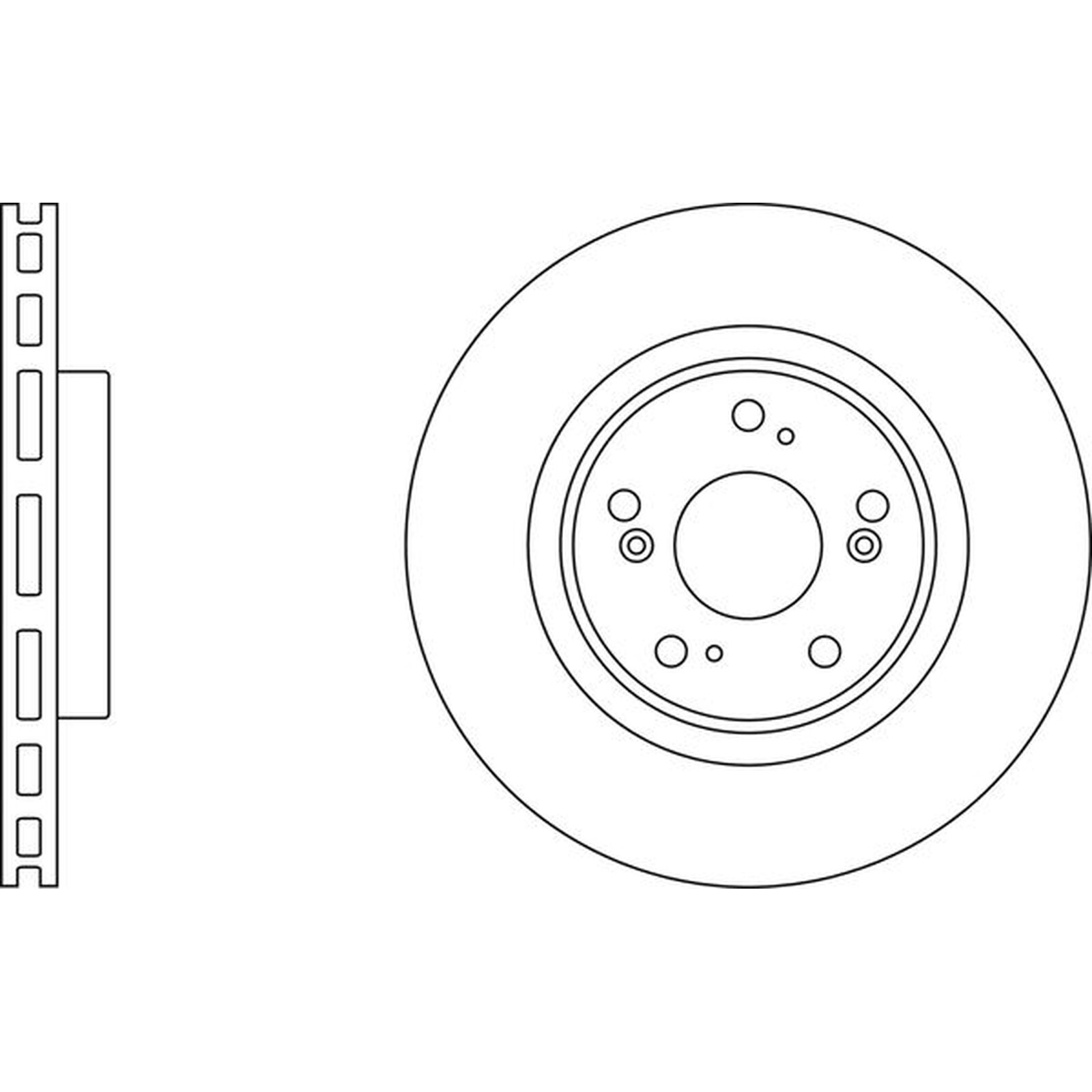 Apec Blue Brake Disc Front SDK6281 Fits Honda Civic & CR-V & Integra – OE Spec.