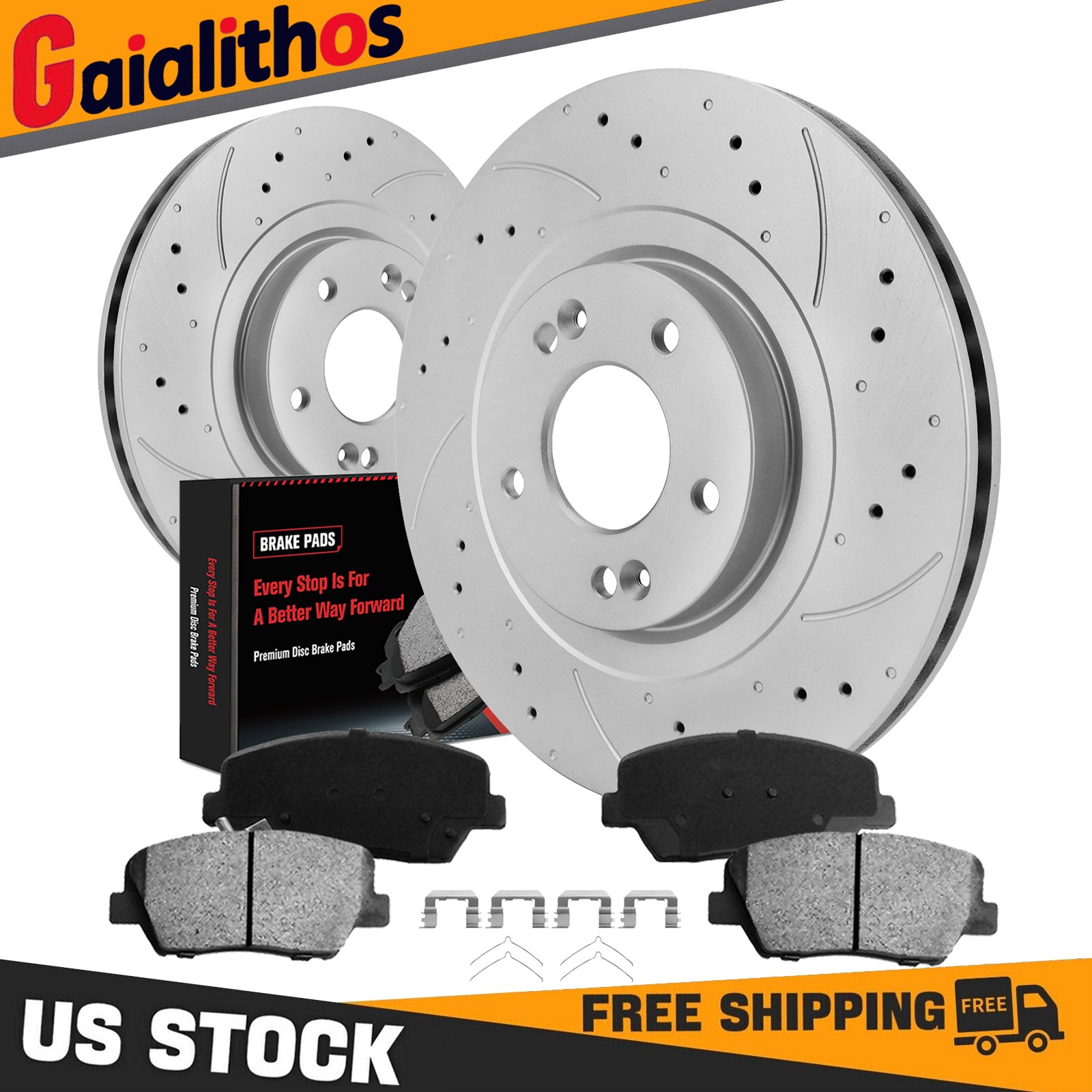 Front Disc Brake Rotors Ceramic Pads Kit For Hyundai Santa Fe Sport Kia Sorento