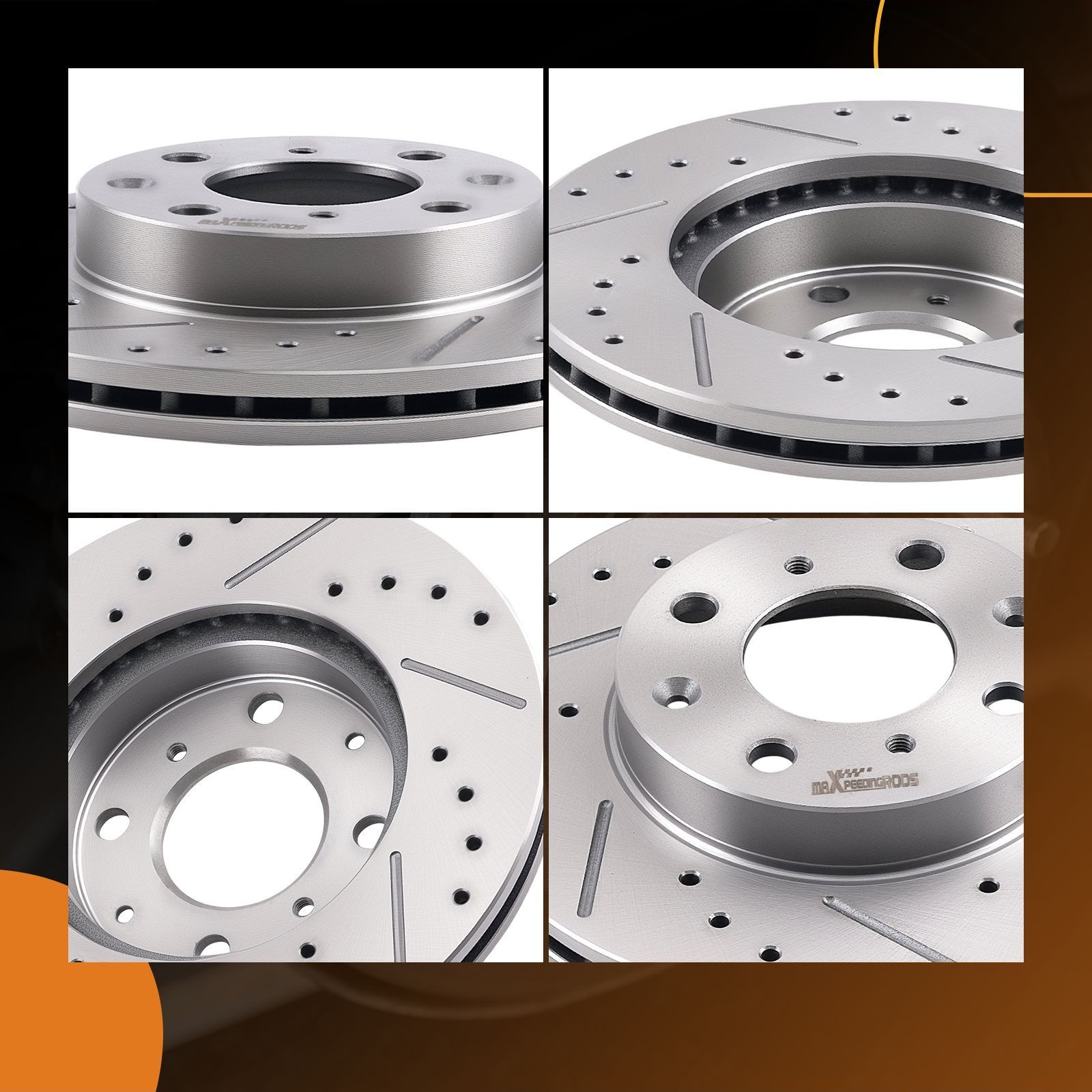 Front Disc Brake Rotors Kit for Honda Civic 1990-2000/Civic Del Sol 1993-1997