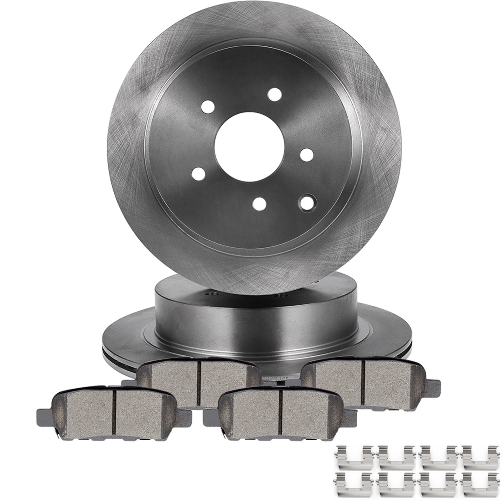 Rear Disc Rotors + Ceramic Brake Pads for Nissan Murano Pathfinder Quest FX35