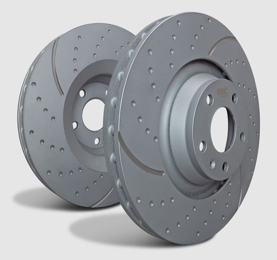EBC GD1794 GD Sport Dimple Drilled & Slotted Brake Rotors – Rear Set