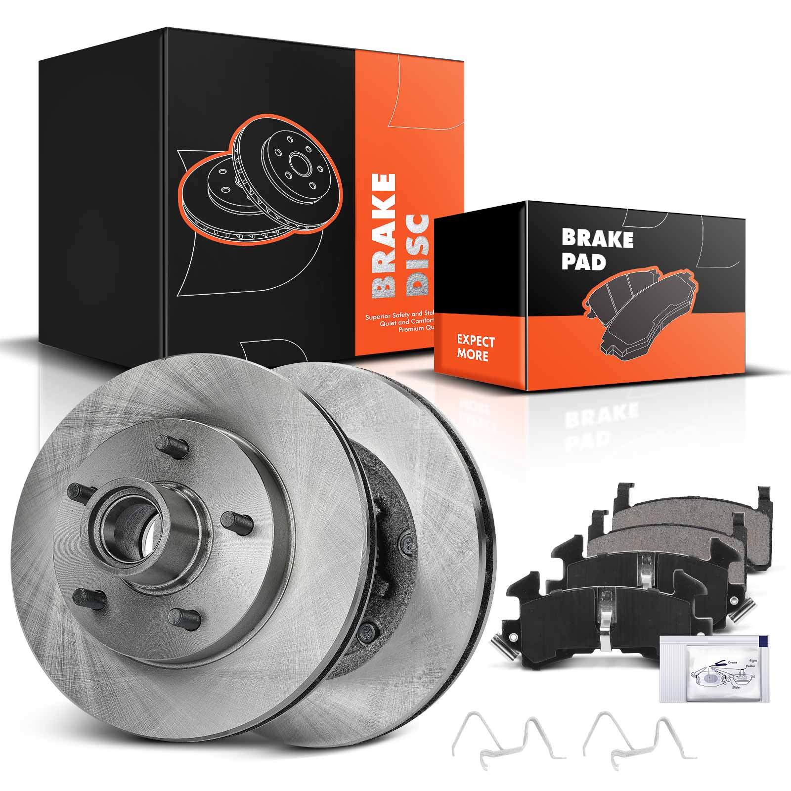 Front Disc Brake Rotor & Brake Pad for Chevy S10 Blazer GMC Jimmy Sonoma Isuzu