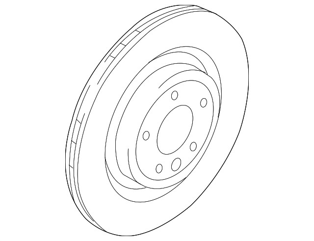 Genuine Land-Rover Disc Brake Rotor LR153556