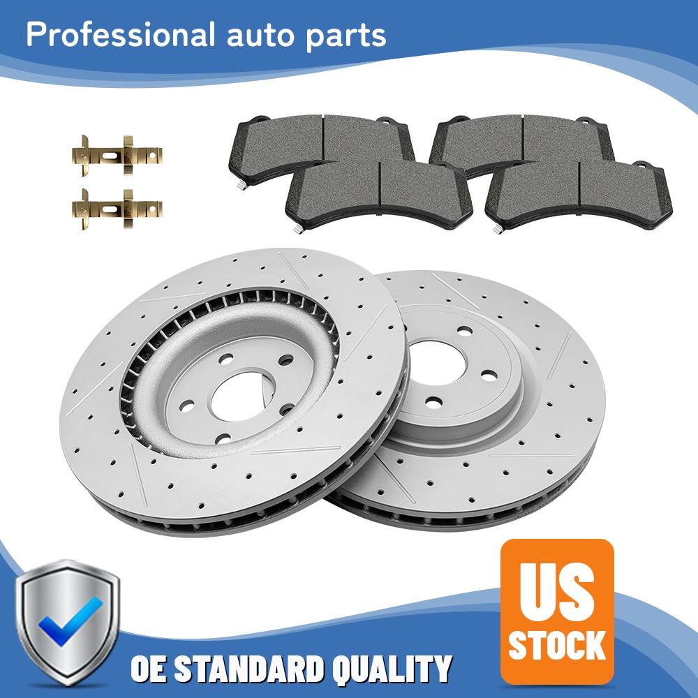 14.96 inch Front Disc Brake Rotors + Brake Pads for Dodge Durango Grand Cherokee