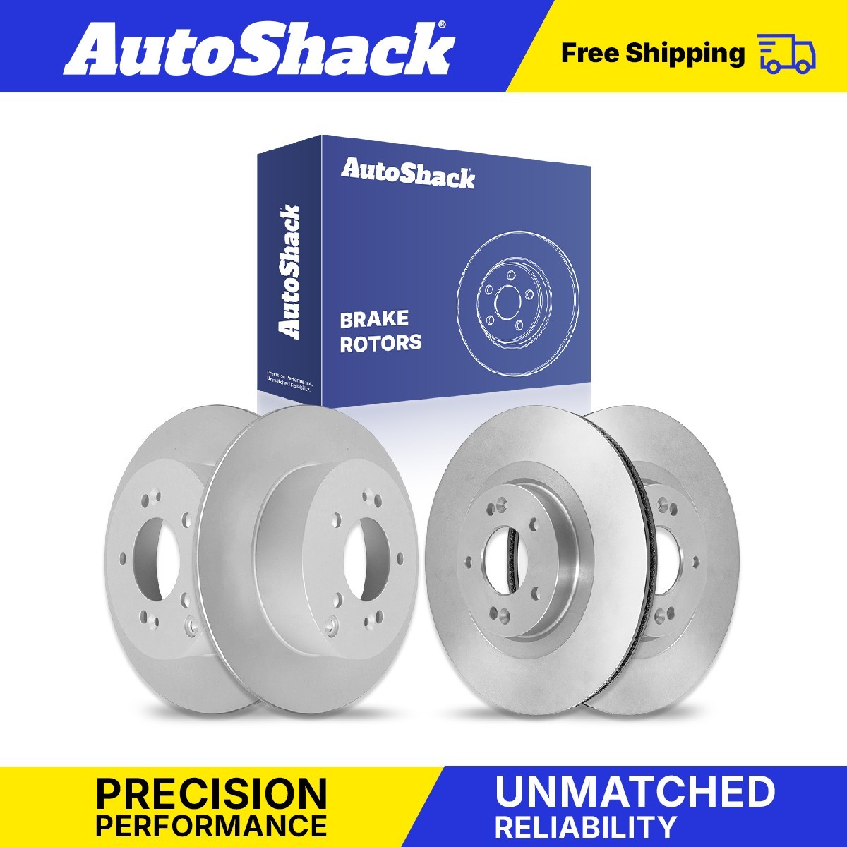 Front Rear Brake Rotors Set for Hyundai, Santa Fe 2001-2006