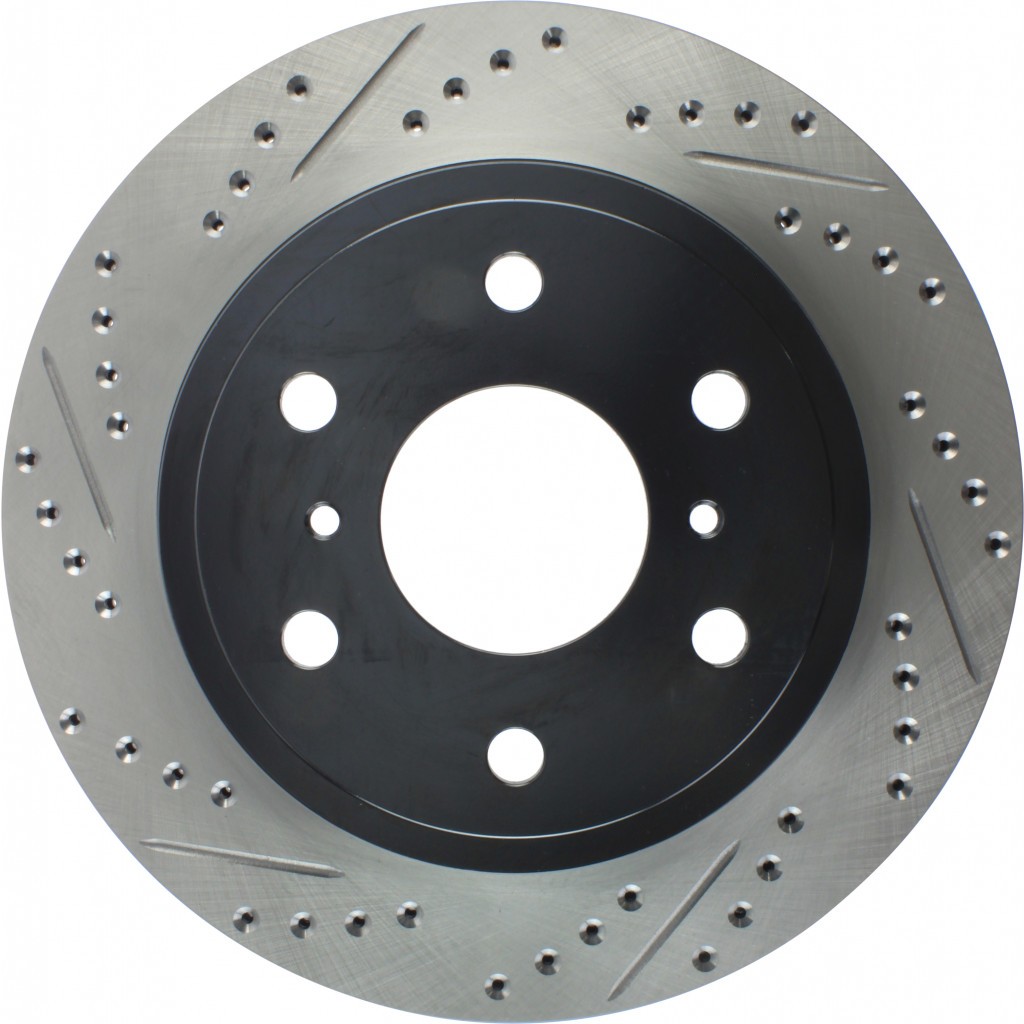 StopTech For Cadillac Escalade/ESV 07-20 Brake Rotor Slotted and Drilled Rear