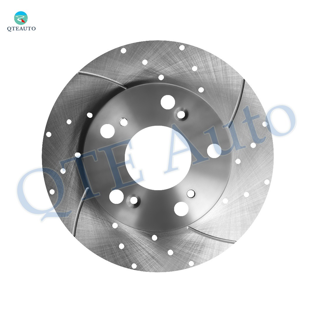 4P Front 262mm-Rear 260mm Drilled Slotted Brake Disc Rotors For 2012 Honda Civic