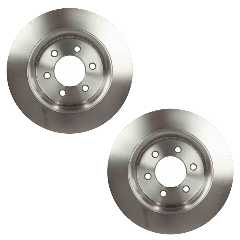 Motorcraft OEM Set of 2 Front Vented 350mm Disc Brake Rotors for Ford Lincoln