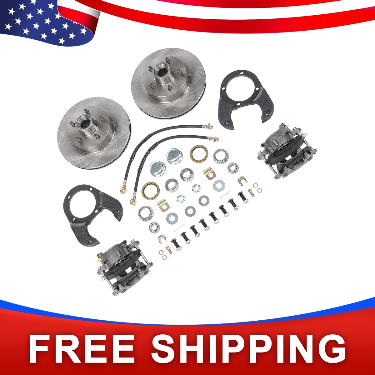 Disc Brake Assembly 5 on 4-1/2 Drilled & Slotted Front Disc Brake Kit