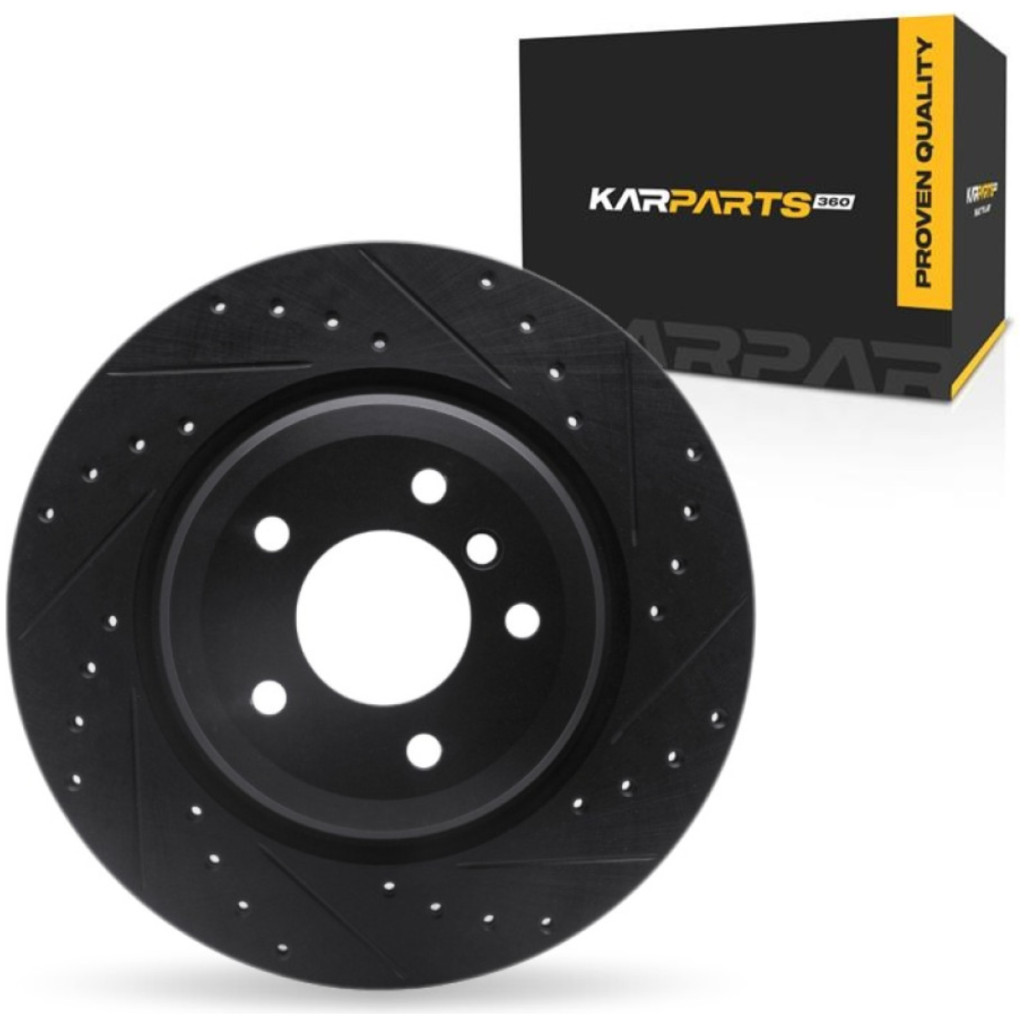 For BMW 335is 2011-2013 Brake Rotor Black 336 mm. / 13.23 inch Outside Diameter