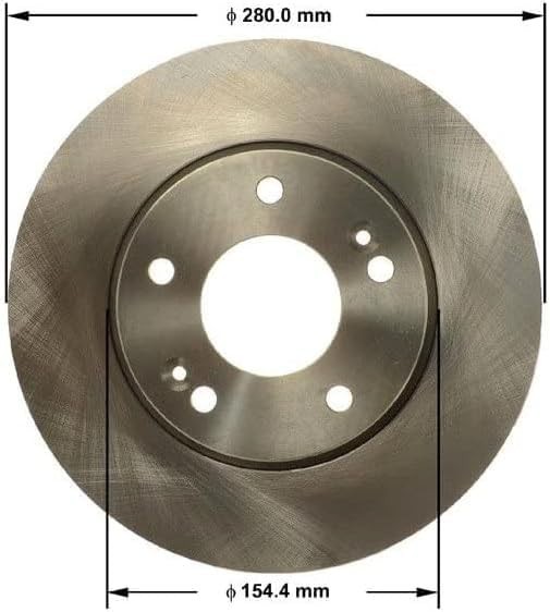 Bendix Premium PRT6148 Front Brake Rotor for Select Models Hyundai Elantra