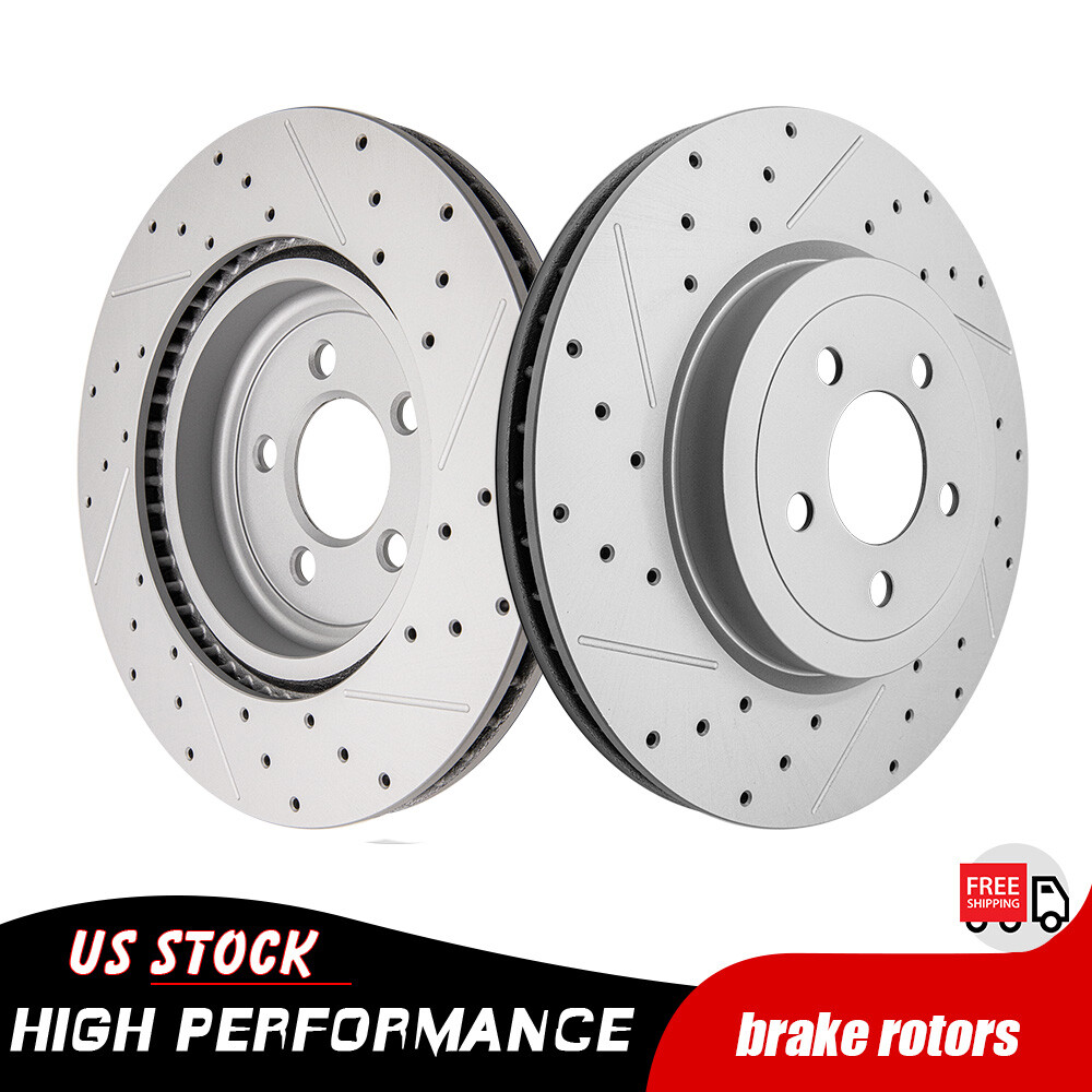 345mm Front Drilled Disc Brake Rotors for 300 Dodge Charger Challenger Magnum