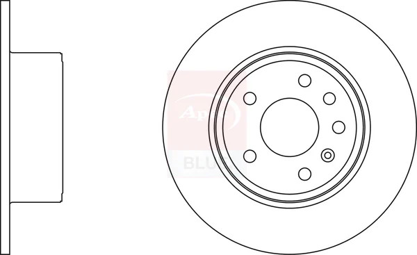 2x Brake Discs Pair Solid fits OPEL VECTRA B 2.0 Rear 95 to 00 286mm Set 4565693