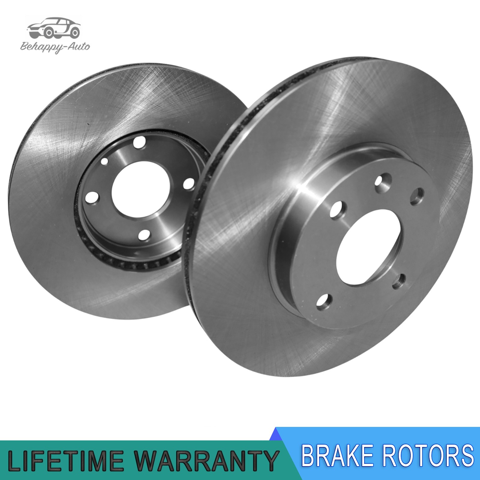 256mm Front Disc Brake Rotors for Chevrolet Spark 2016 2017 2018 2019-2022 Pair