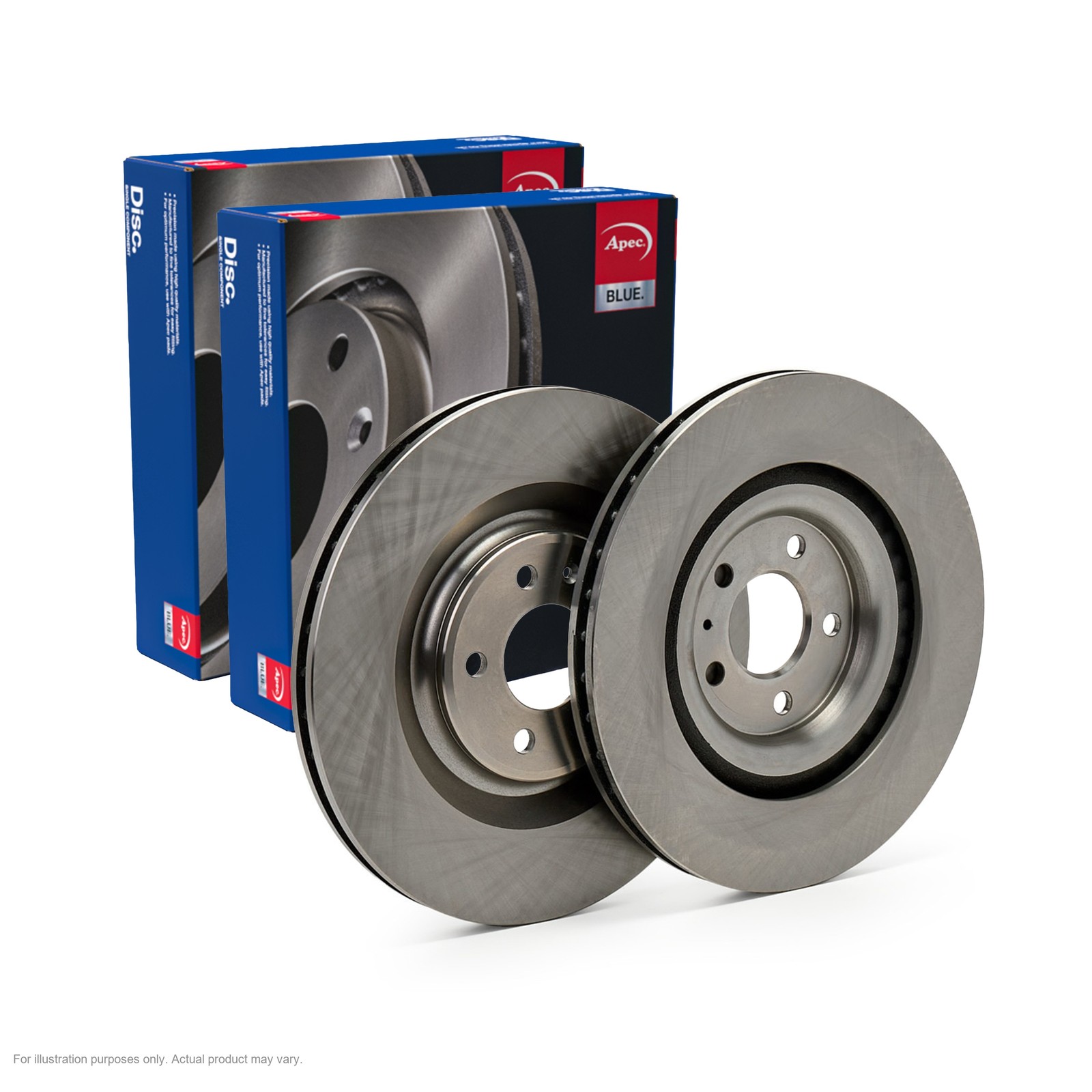 2x APEC Rear Brake Discs For AUDI A7 Sportback S7 TDI Mi 257kW/349HP/2967cc
