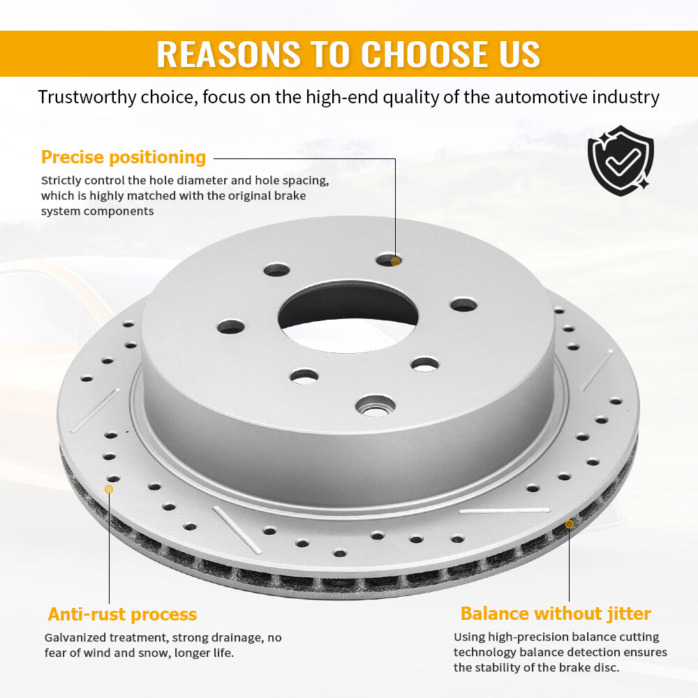 Front Disc Brake Rotors for Elantra Veloster Kia Forte Koup Soul Q70 350Z 370Z