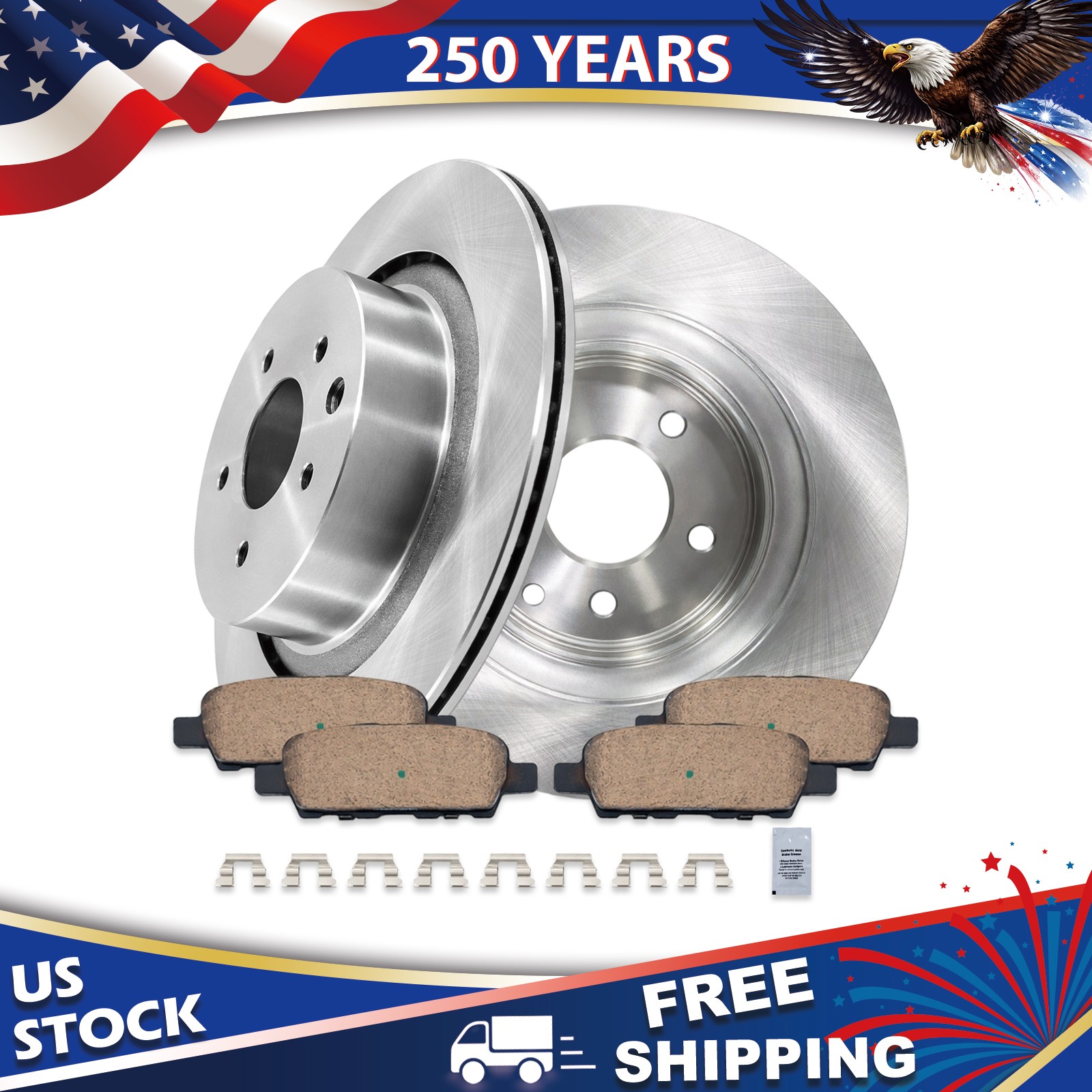 12.99″REAR Disc Brake Rotors Brake Pads for 2008-2013 Infiniti G37 2007 2008 G35