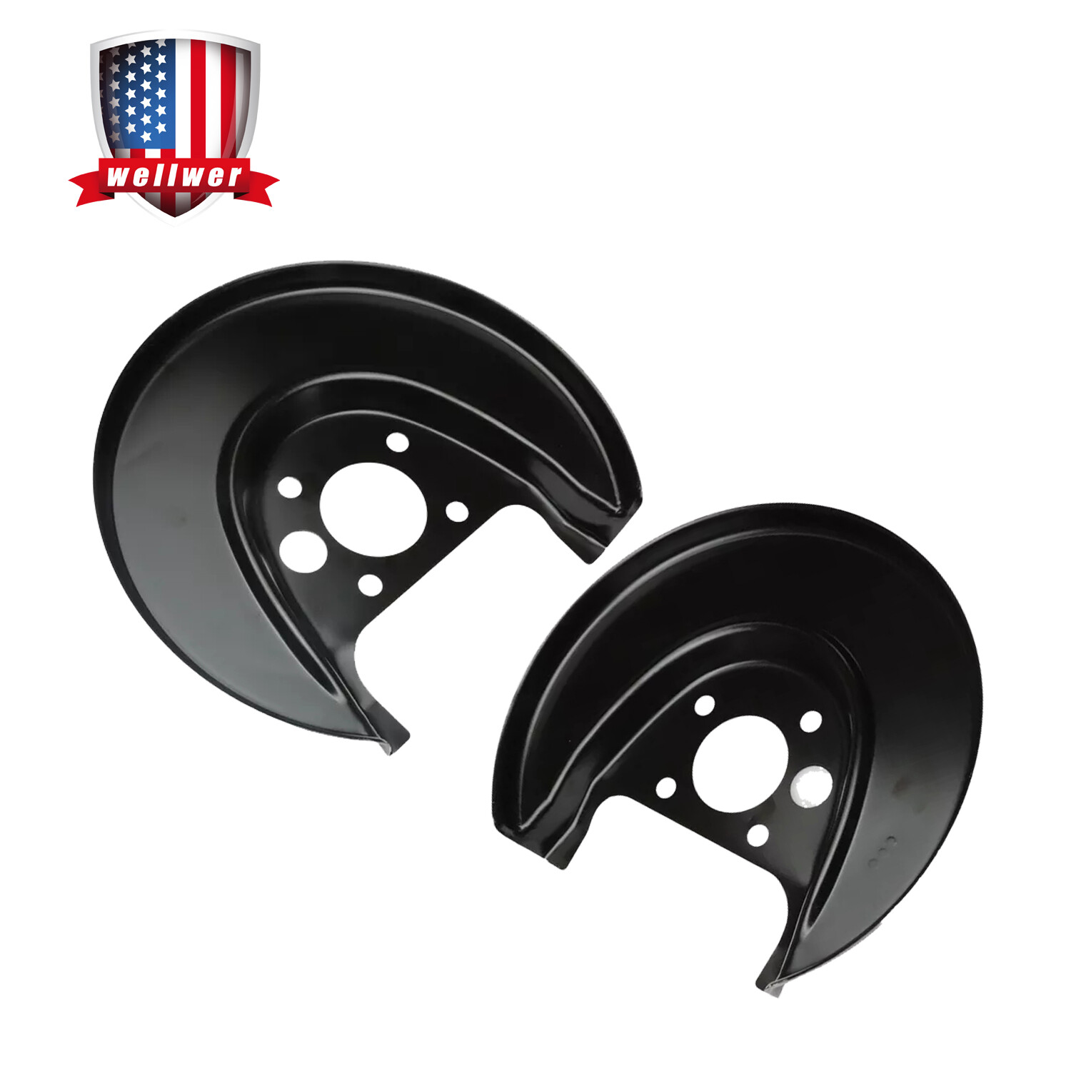 Right & Left Rear Brake Dust Covers for Volkswagen Beetle & Beetle Convertible