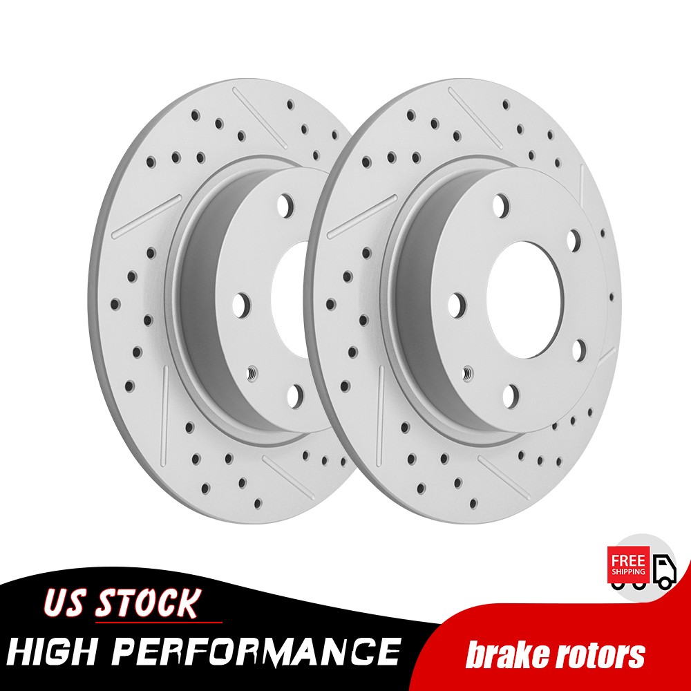 265mm Rear Drilled Disc Brake Rotors for Mazda 3 Sport CX-30 CX-3