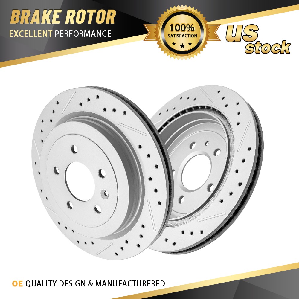 12.40 inch (315mm) Pair Rear Disc Brake Rotors Set for 2013 – 2019 Cadillac ATS