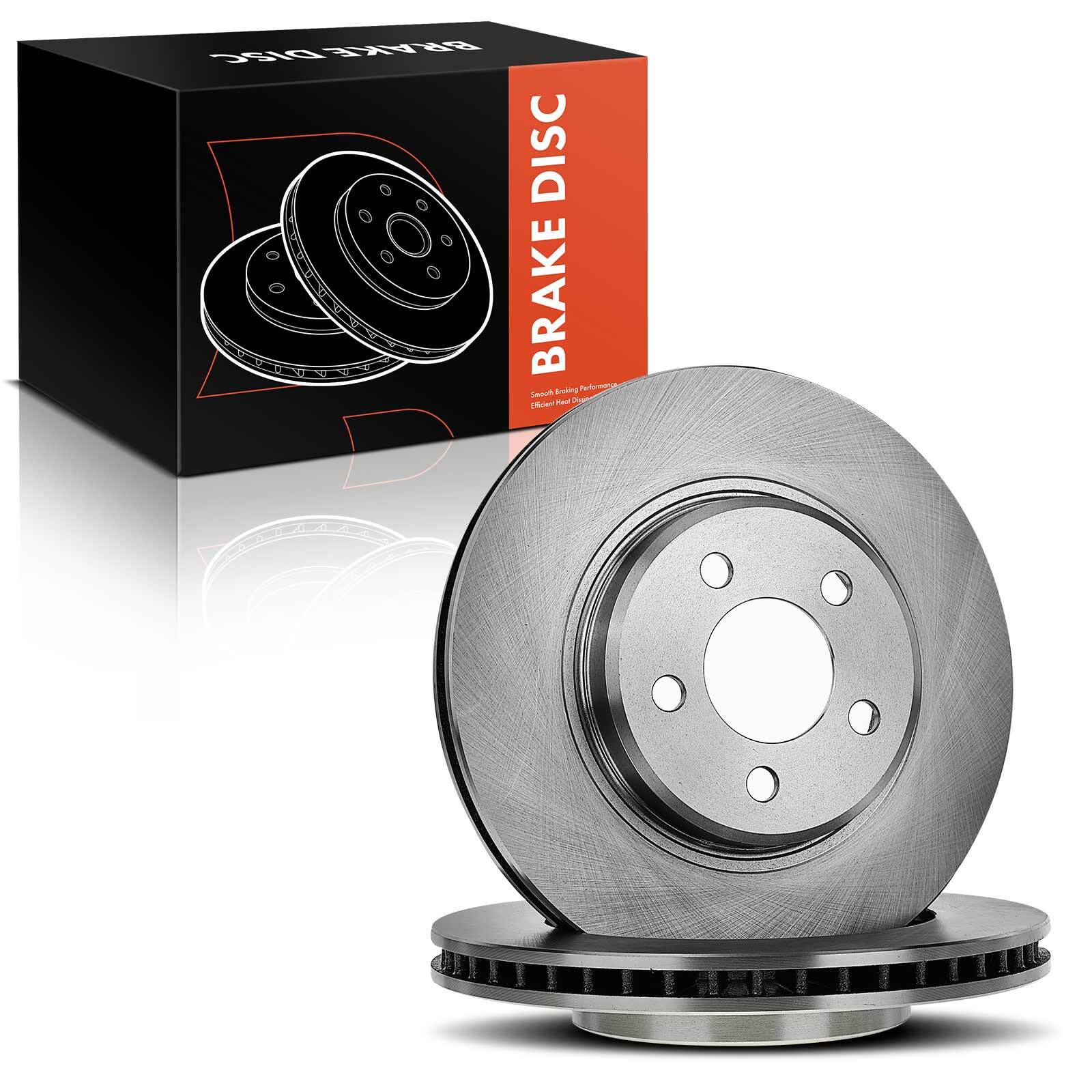 2x Front Side Disc Brake Rotors for Chrysler 300 Dodge Challenger Charger Magnum