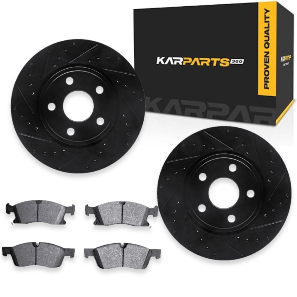 For Jeep Grand Cherokee 2011-2022 Brake Rotor Set | Black