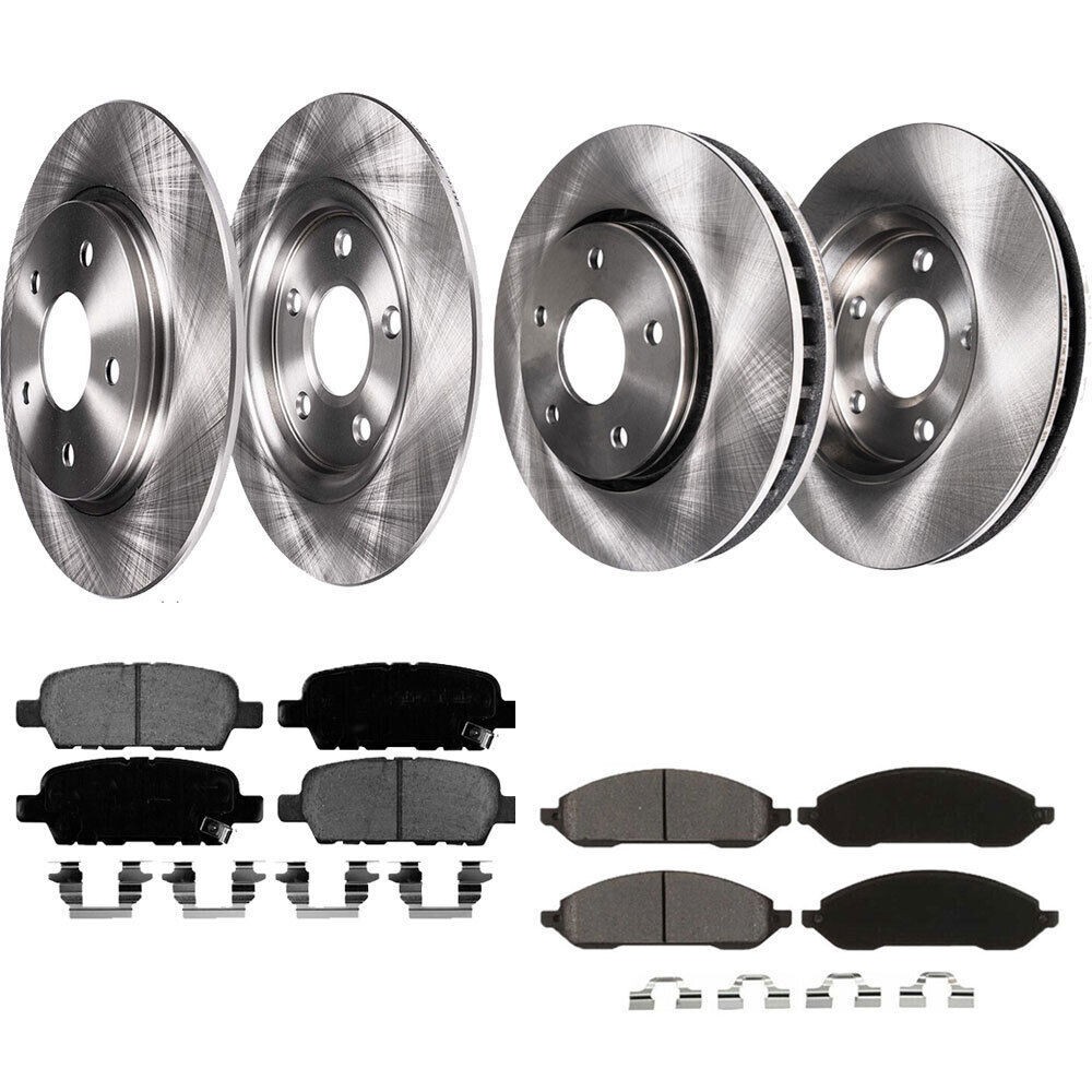 For Chevrolet Impala Impala Limited Brake Rotors with Pads Front Rear Brake Kits