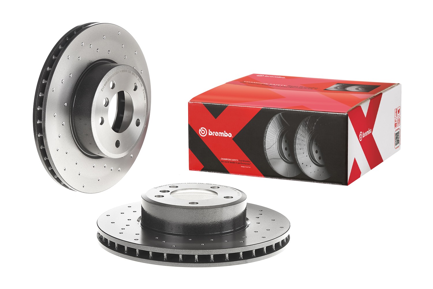 Brembo Xtra Front Left or Right Drilled 324mm Brake Disc Rotor for BMW E60 E61