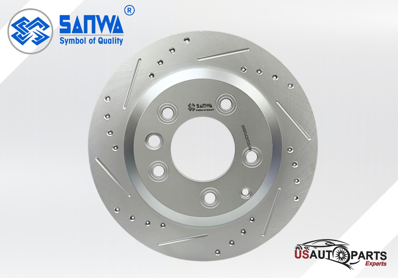 REAR RH BRAKE ROTOR VENTED & GEOMET COATED D & S 330mm FOR VOLKSWAGEN 03-18 3.0L