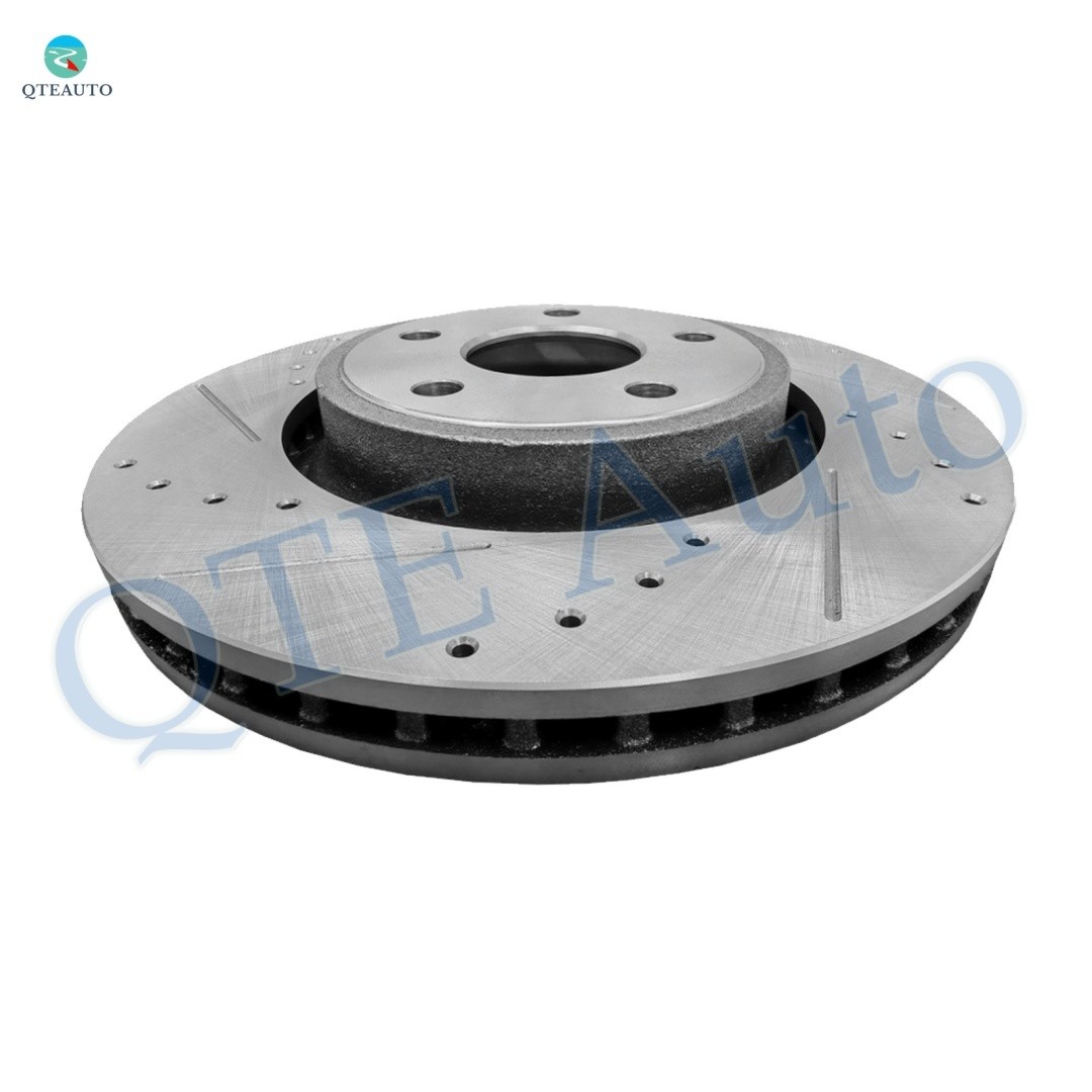 1 Front Right 350mm Drilled Slotted Brake Rotor To 2011-2020 Jeep Grand Cherokee
