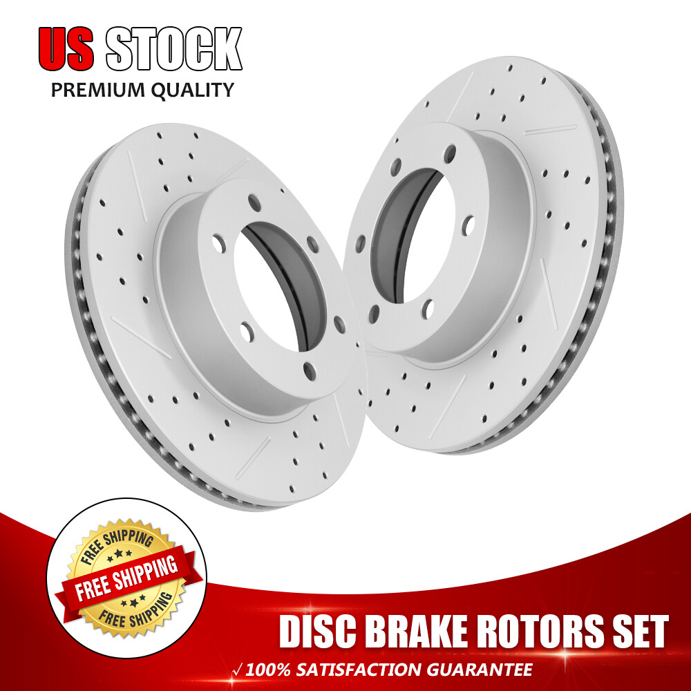 12.56” Front Brake Rotors for 00-06 Toyota Tundra 01-07 Sequoia Brake Kits Set