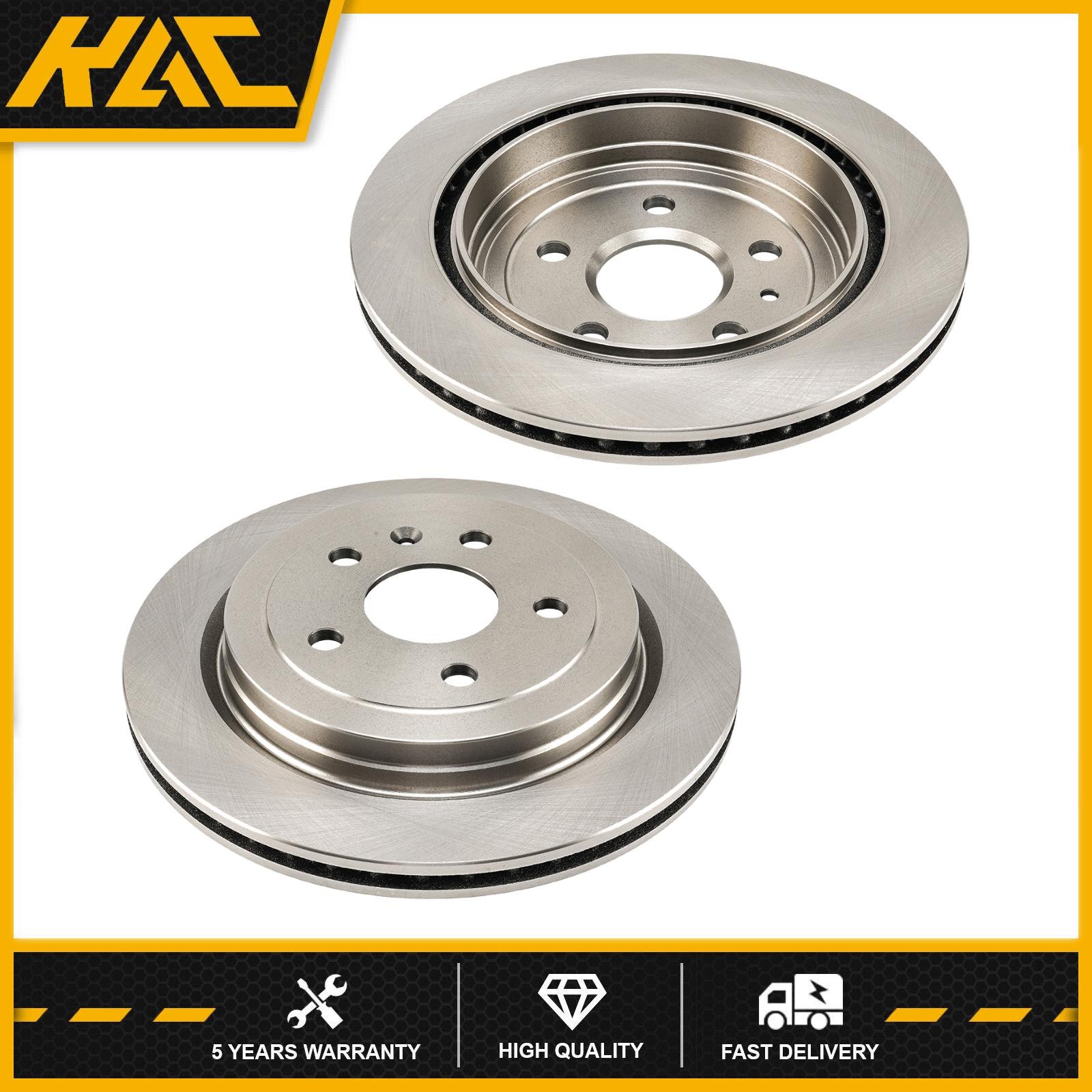 2x Rear Brake Disc Rotors Ø315 For 2010-2015 Chevrolet Camaro V6 3.6L R55171X2