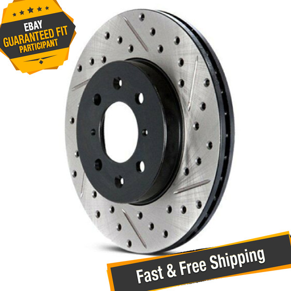 StopTech Sport Drilled & Slotted 1-Piece Rear Brake Rotor for 03-06 Lancer