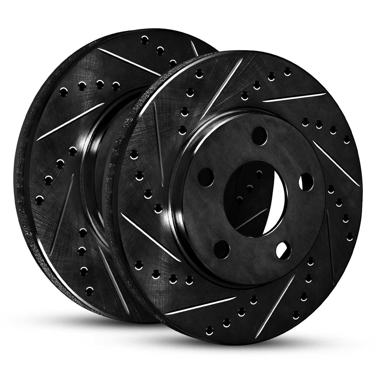 For Renault Clio 02-10 R1 Concepts Drilled & Slotted Front Brake Rotor Set