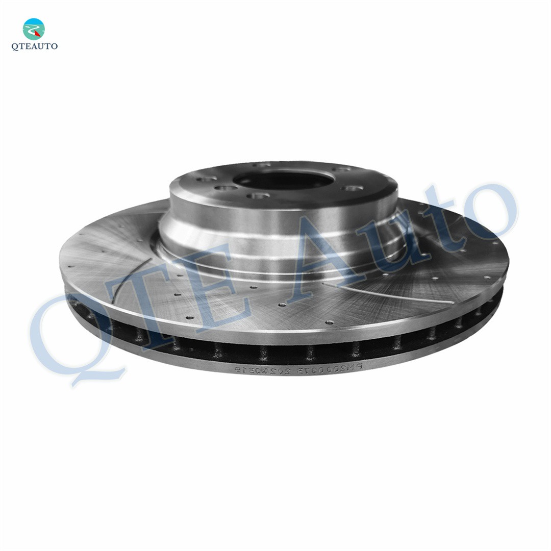 Front Left Drilled Slotted Brake Disc Rotors For 2007-2013 BMW 335I