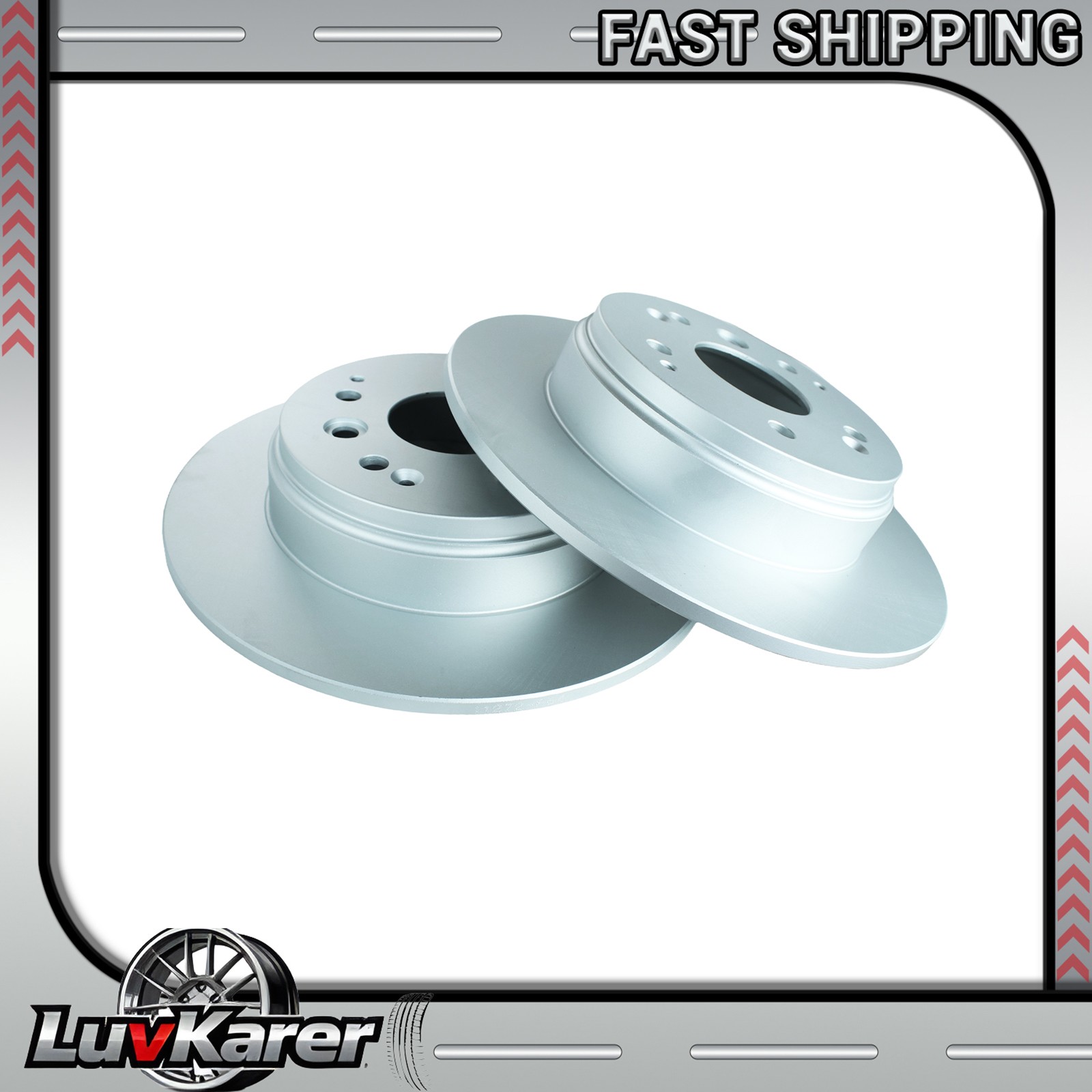 2pcs 282mm Rear Disc Brake Rotors for Acura TL 2004-2008 Honda Element 2003-2011